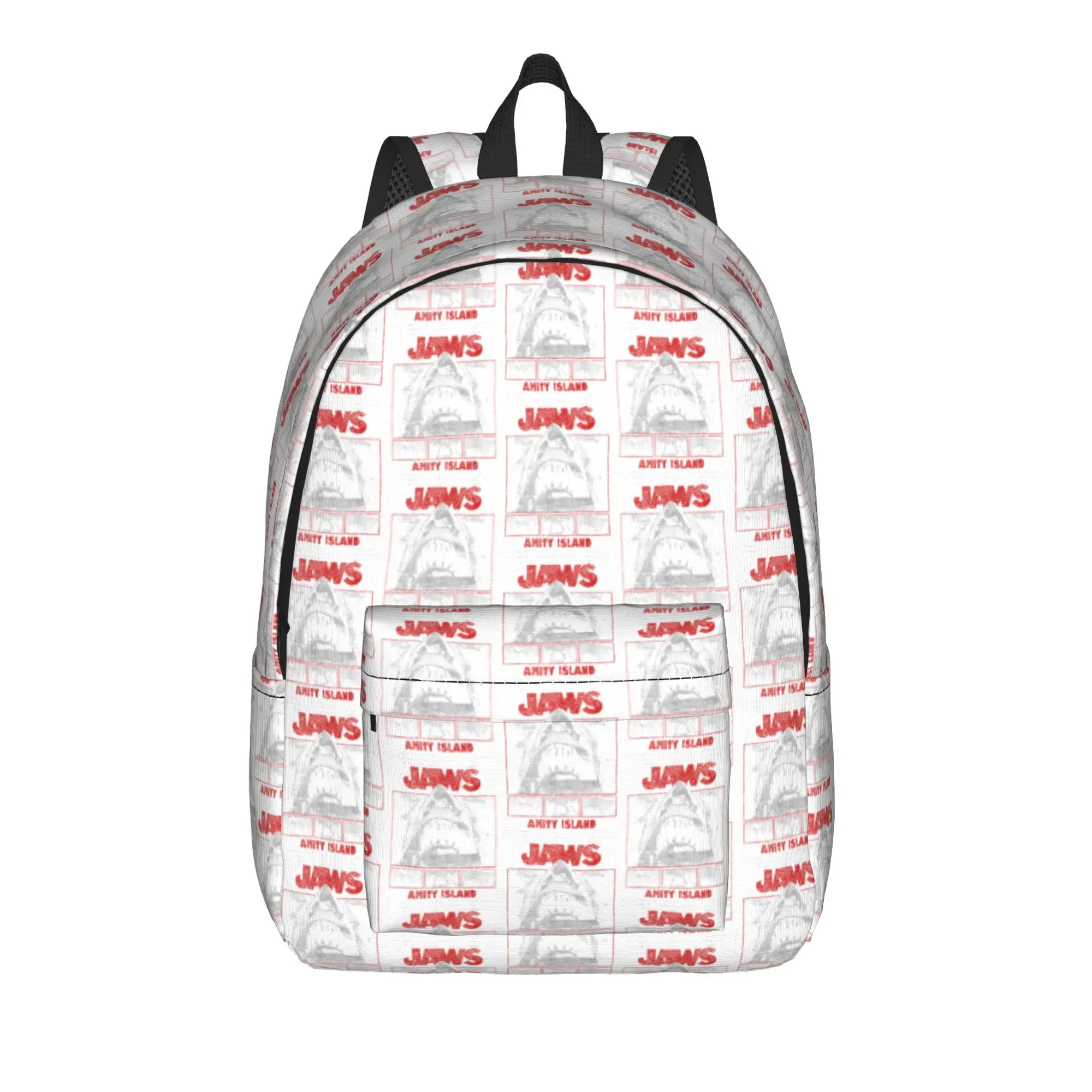 Jaws Movie Pop Poster Backpack  Cool Backpacks Unisex Workout Breathable High School Bags Design Rucksack