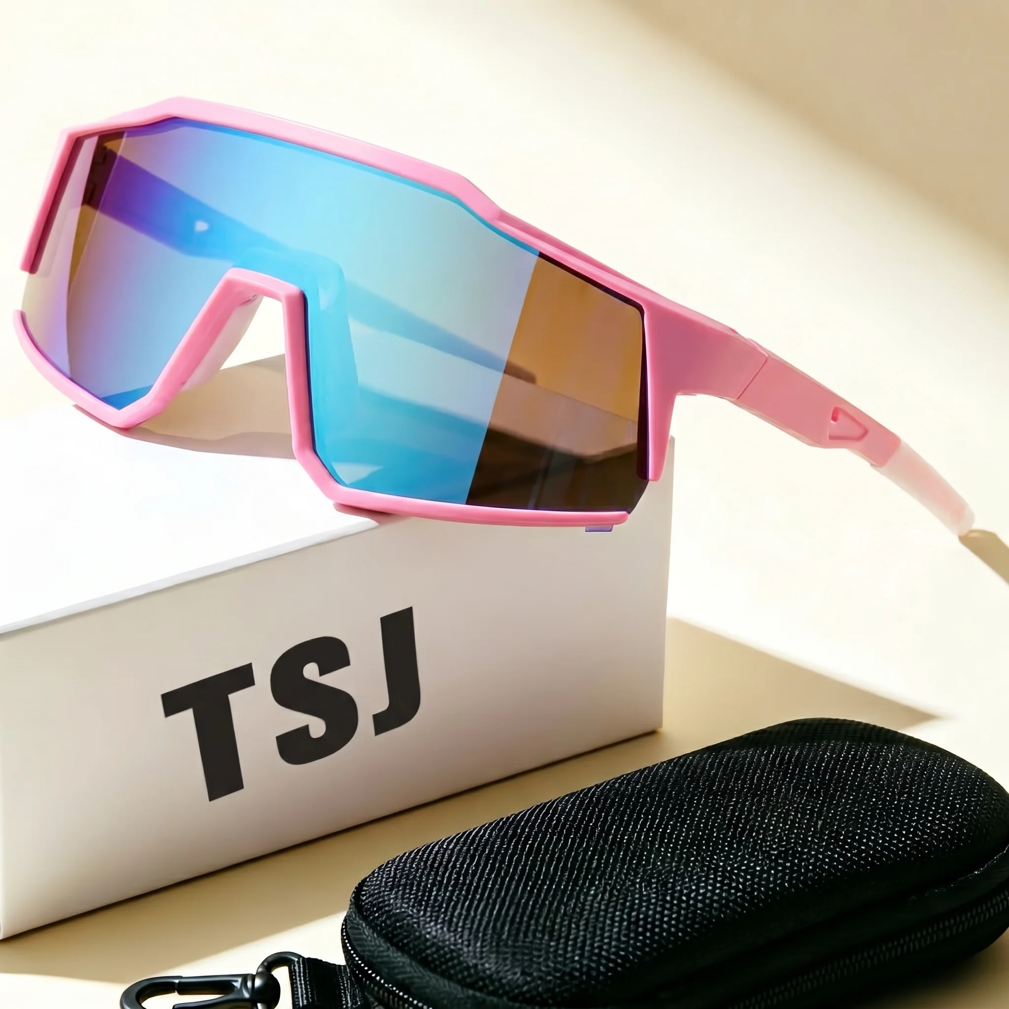 TSJ round bicycle sand-proof fishing colorful driving goggles mountaineering glasses snow mountain outdoor riding sunglasses win