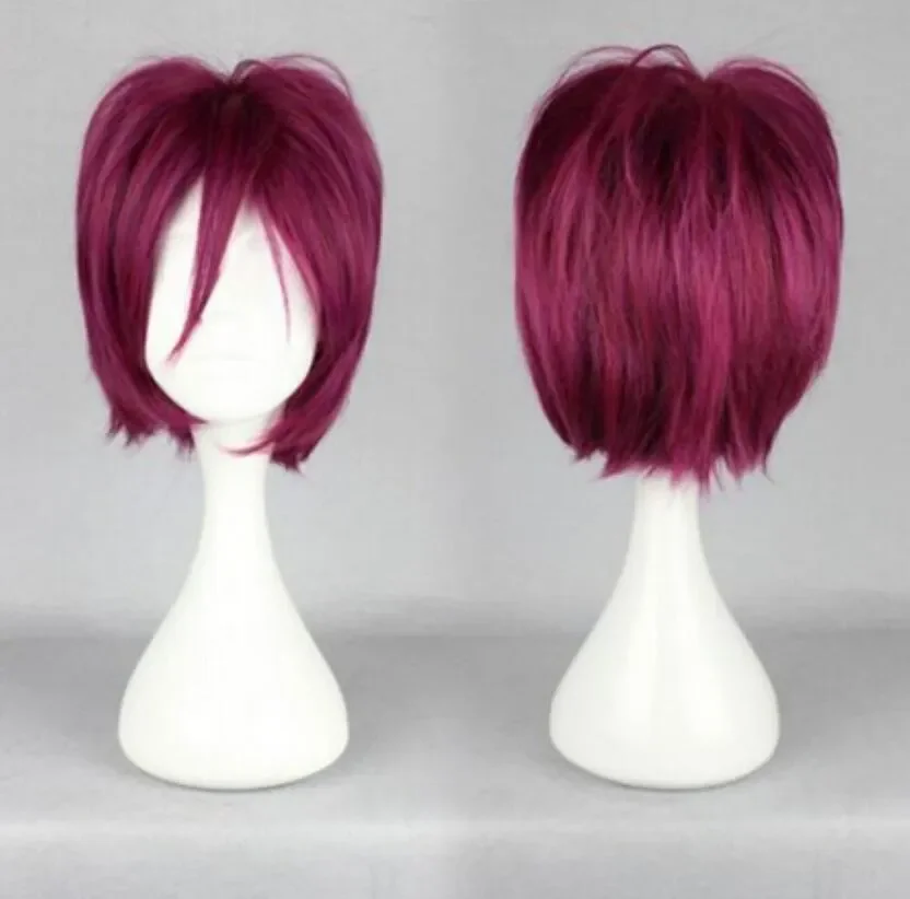 

NEW ARRIVAL Rin Matsuoka 30cm Short Dark mulberry Cosplay Wig