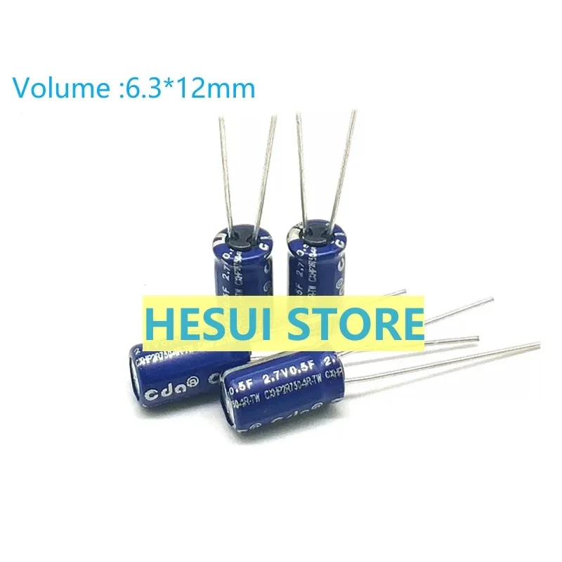 1/5PCS Original 2.7V0.5F Farrar capacitor 2.7V0.3F 1F small volume 6.3*12