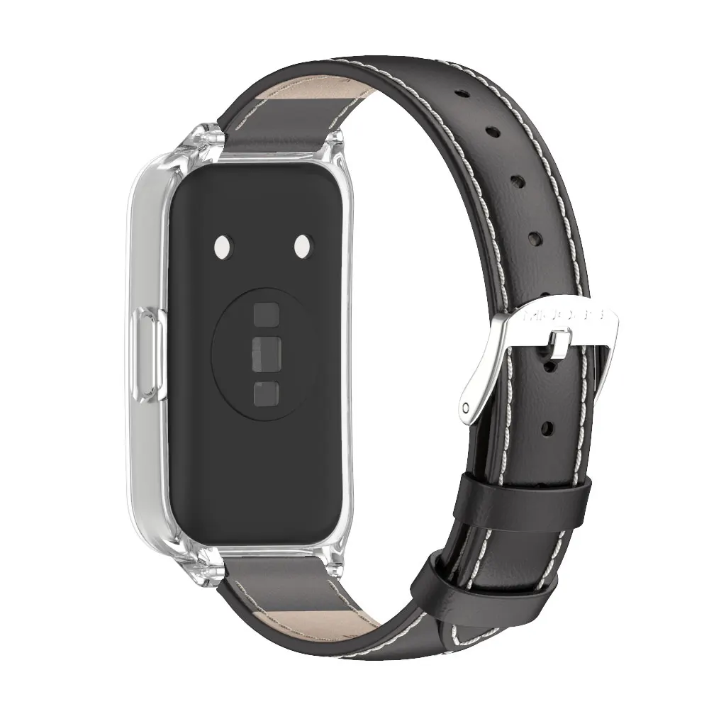 حزام جلدي لهواوي باند 10 9 for huawei 8 حزام ساعة بديل حزام المعصم الرياضة حلقة سوار لهواوي Smartband 9 10