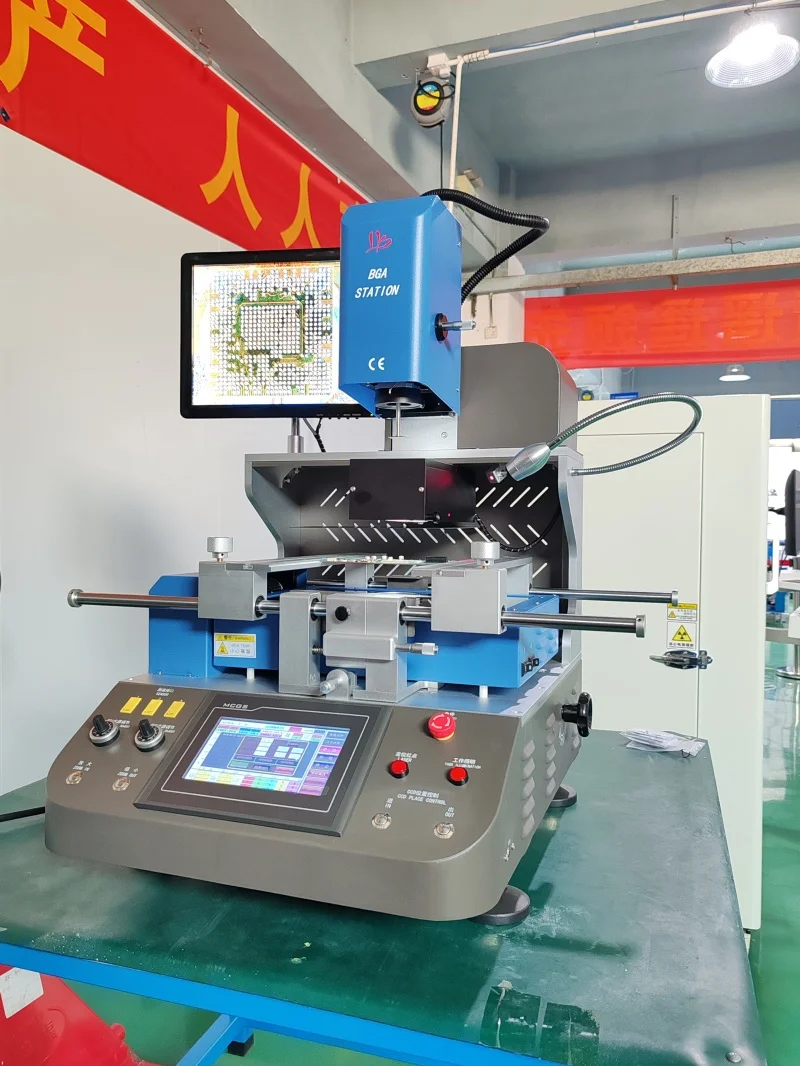 LY G750 محطة إعادة العمل BGA الأوتوماتيكية الهواء الساخن 5200 واط كاميرا CCD نظام محاذاة بغا rebيعادل آلة لحام PCB لحام إصلاح