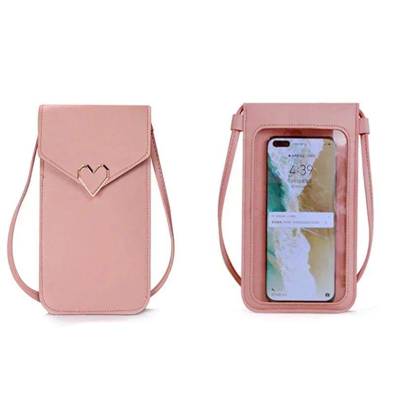 TOUB042-Petits sacs messagers à bandoulière pour femme, sac à main pour téléphone portable à écran tactile, portefeuille initié, mode pour femme