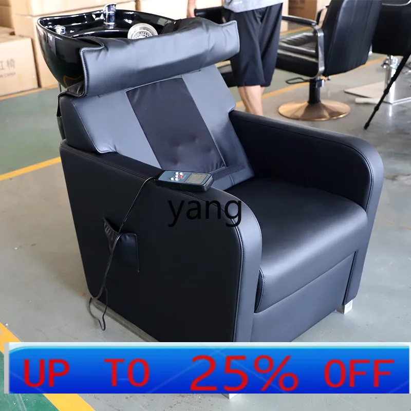 lmm simple semi-reclining flush bed barber shop flush bed for hair and beauty