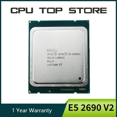 Intel Xeon E5 2690 V2 2690V2 Processor 3.0GHz 25M Cache LGA 2011 SR1A5 server CPU