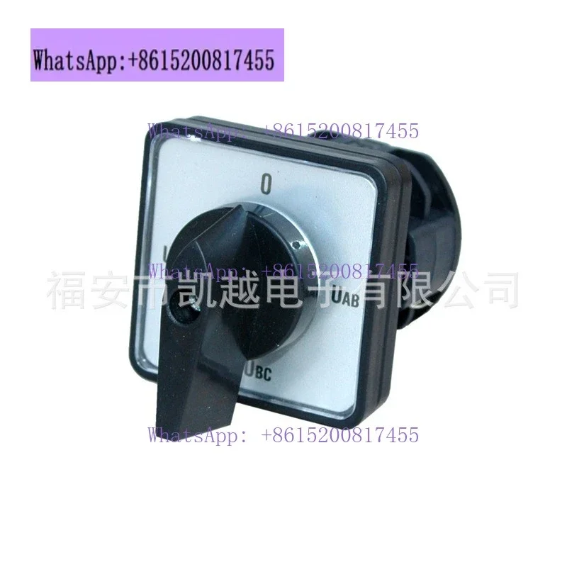 LW8-10 current and voltage transfer switch 10A dual power supply inverted forward and reverse knob switch 3gears 3 sectionYH3-3