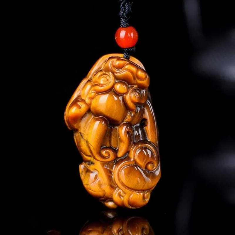 

Natural Tiger's Eye Stone Pixiu Pendant for Men and Women Fashion Pendant