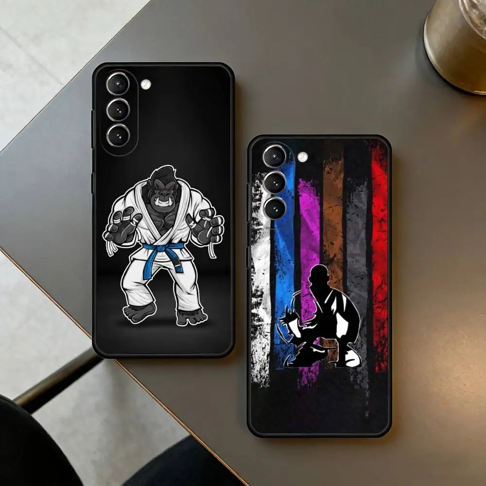 BJJ Brazilian Jiu Jitsu COOL  Phone Case Black Silicone Soft For Samsung S26,S25,S24,S23,S22,S21,S30,Ultra,Plus,Fe,Lite