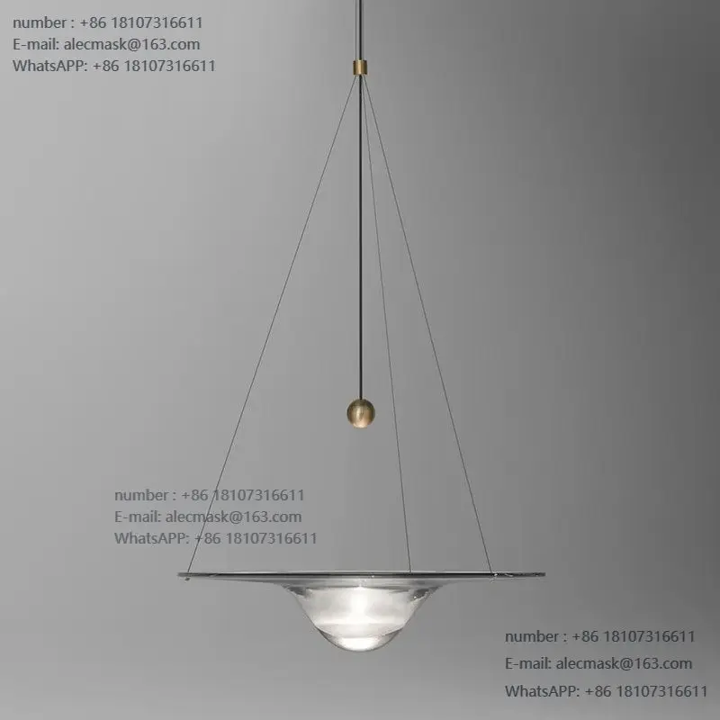 

Restaurant glass chandelier Nordic water drop minimalist art decoration