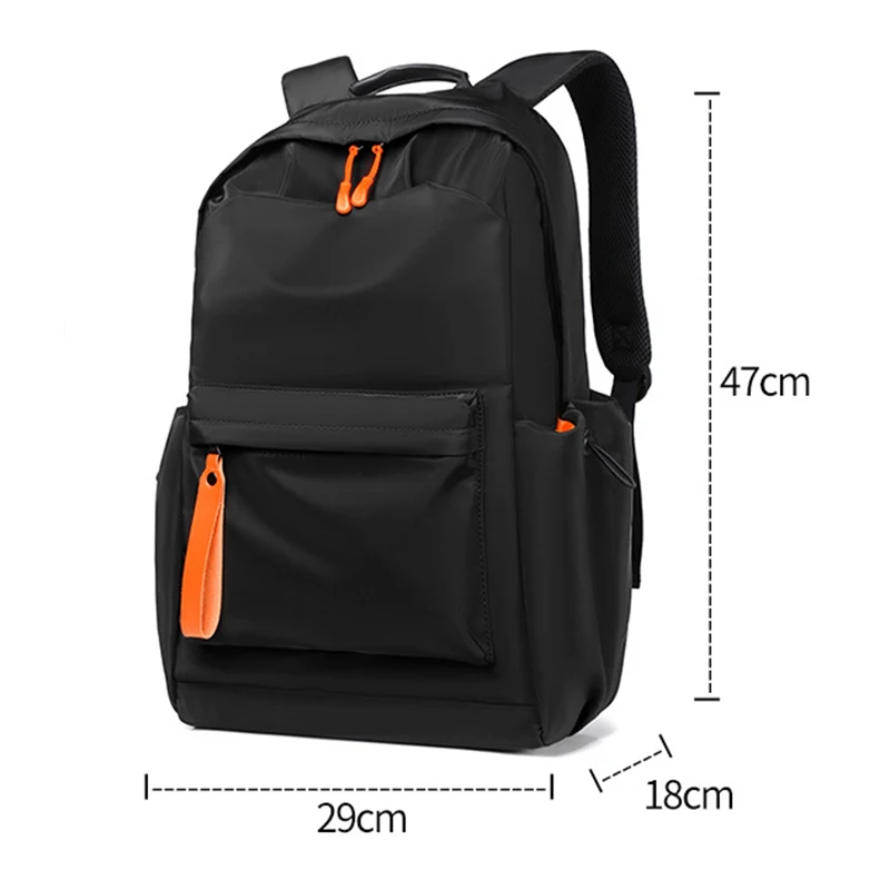 Mochila para ordenador portátil de negocios para hombre, bolsa impermeable multifuncional, grande, Simple, moda, viaje, pesca, 16"