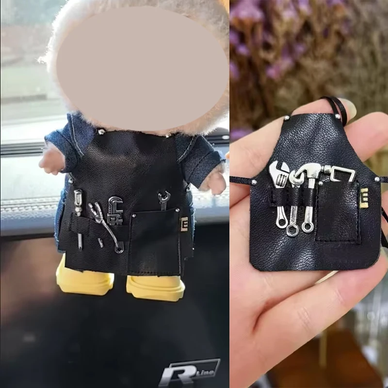 

for 17cm LaB Repairman Apron Ob11 Clothes 10cm Cotton Doll Bib Bjd Doll Accessories Mini Repair Tools Cute Toys