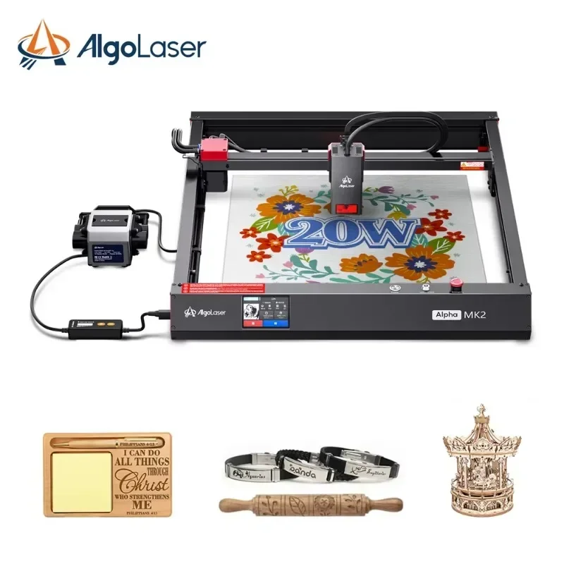 

Algolaser 20W Diy Diode Engraver Home Use Cheap Fiber Laser Engraving Machine For Metal Material Incisore Laser