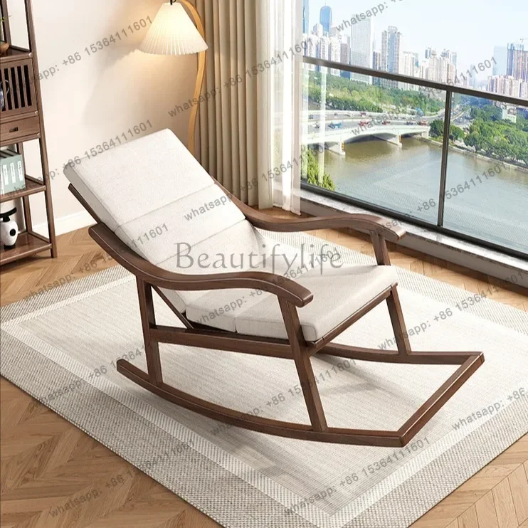 

yj58 Chinese-style home lazy leisure B & B living room single sofa recliner balcony rocking chair