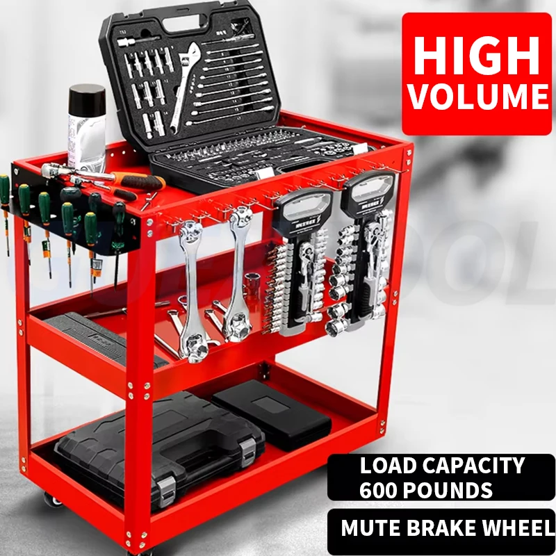 Mechanical Workshop ToolsCart Tool Trolley With Wheels Toolbox Cabinet Organizer Holder Garage Workbench Table Racks Accessories