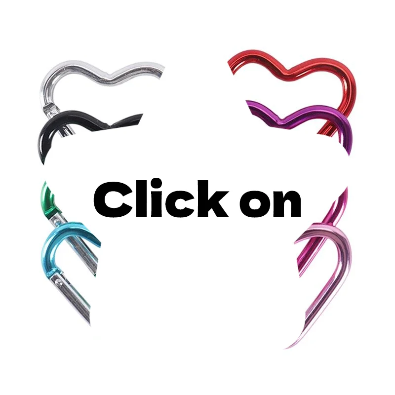 Heart Shaped Aluminum Carabiner Keychain Clip Outdoor Keyring Hook Water Bottle Hanging Buckle for Travel Kit Car Accessory