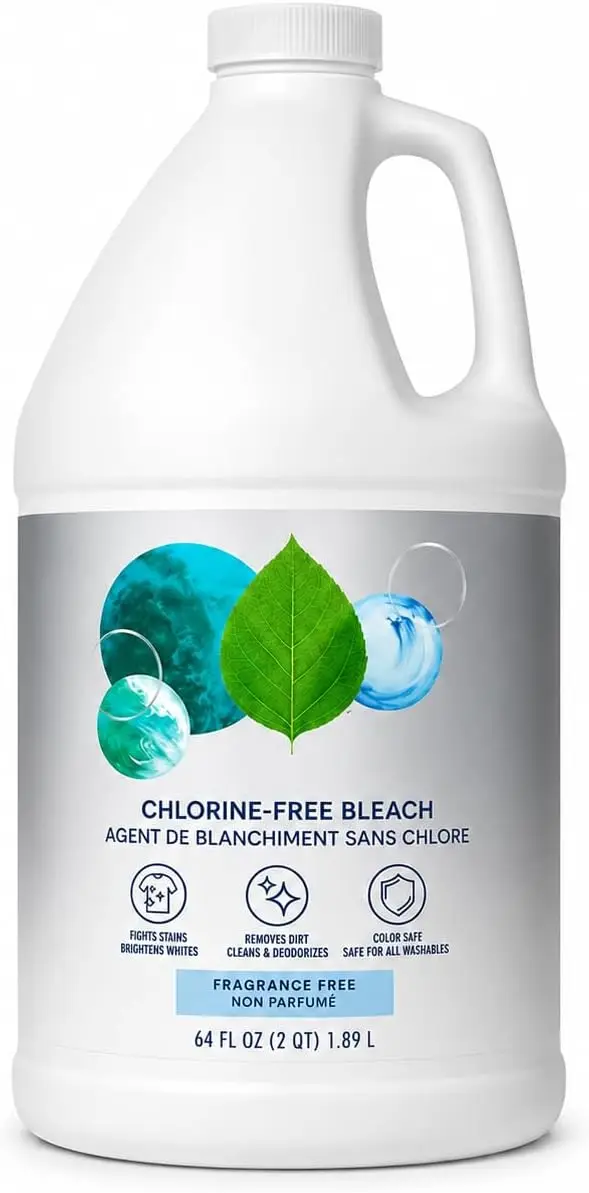 

Non-Chlorine Laundry Whitener Liquid, Free and Clear Formula, Multi-Purpose Fabric Care for Laundry Use, Color-Safe Cleaning Sol