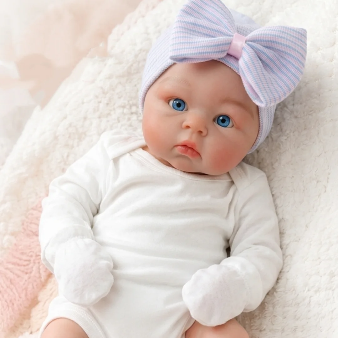 18Inch Open Mouth Solid Silicone Reborn Girl Doll With Washable Body Soft Touch Handmade Bebe Doll reborn tam silicon bebek