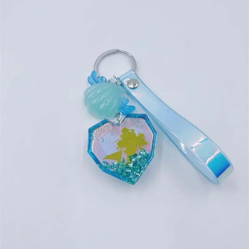 

In stock Mermaid Melody PichiPichiPitch Epoxy Handmade Impression Love Ornament Pendant Collections birthday gift Anime Mode