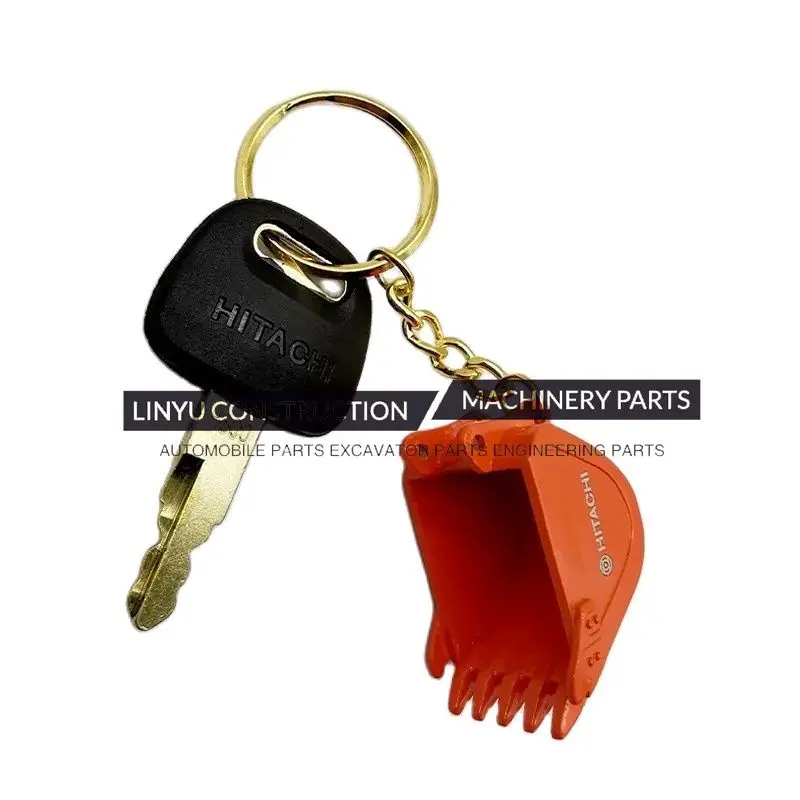 For kubota For Hitachi For Sany ignition key Excavator starter key with keychain