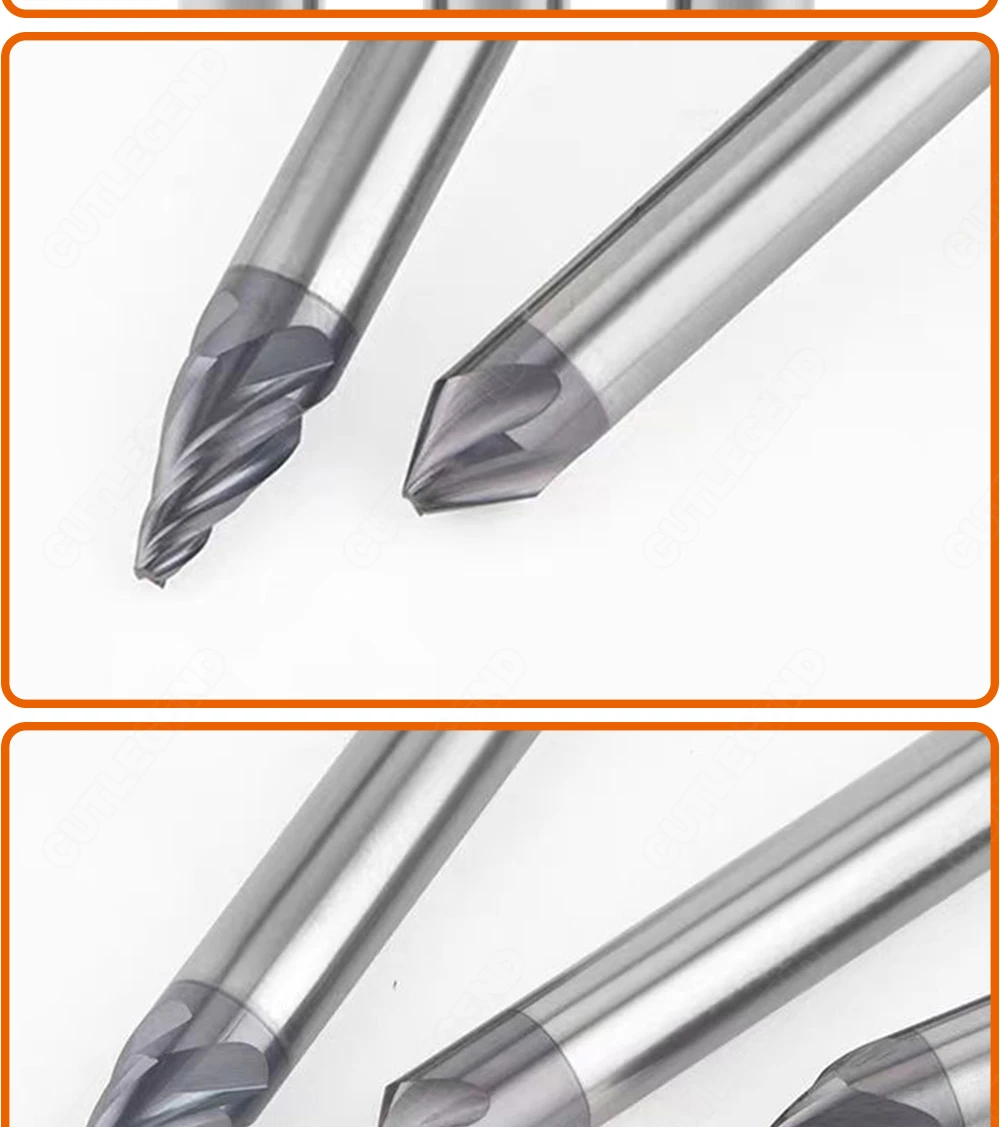 HRC60 Fasenfräser 90 Grad 4 Schneiden Hartmetall-Eckfräser Fasenfräser Entgratung 4-6mm Kanten V-Nuten-Fräser – Detail 6