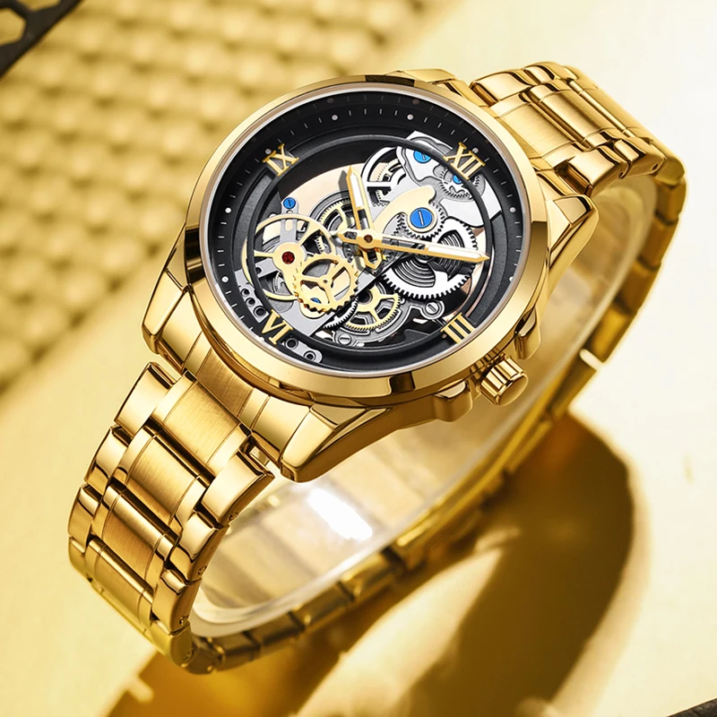 LIGE 2023 New Gold Watch Women Top Brand Luxury Creative Women Watches Fashion Waterproof Quartz Chronograph Relogios Feminino