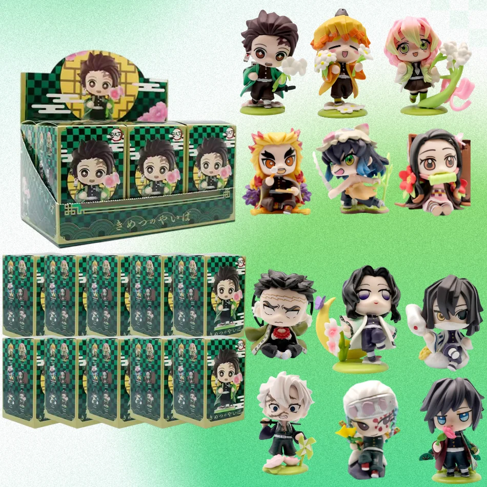 

Слепая коробка с персонажем мультфильма аниме, креативная персонализированная фигурка, периферийная модель, украшение, подарочная коробка-сюрприз для убийцы дьявола