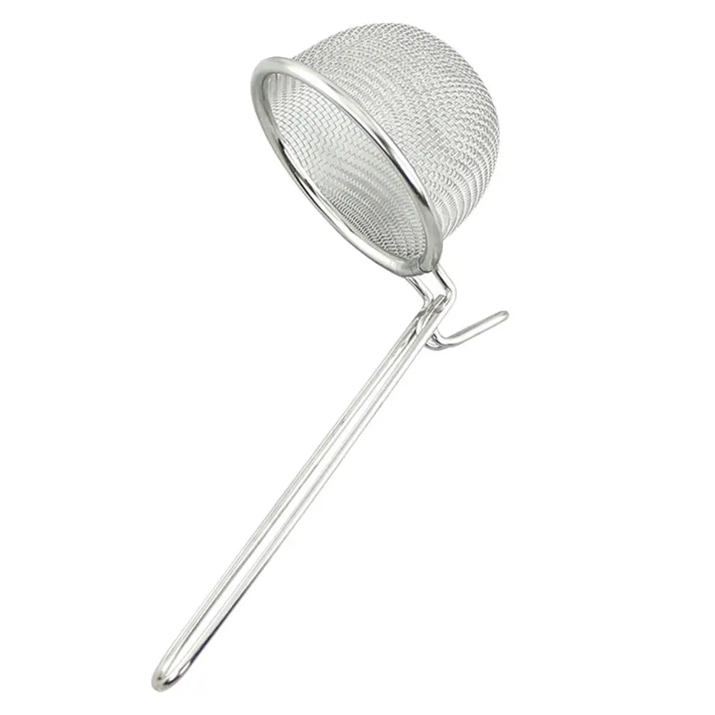 1 ud. Cuchara espumadera de acero inoxidable premium con ranuras para patatas fritas, huevos escalfados, verduras, carne, wonton, olla caliente, colador de cocina