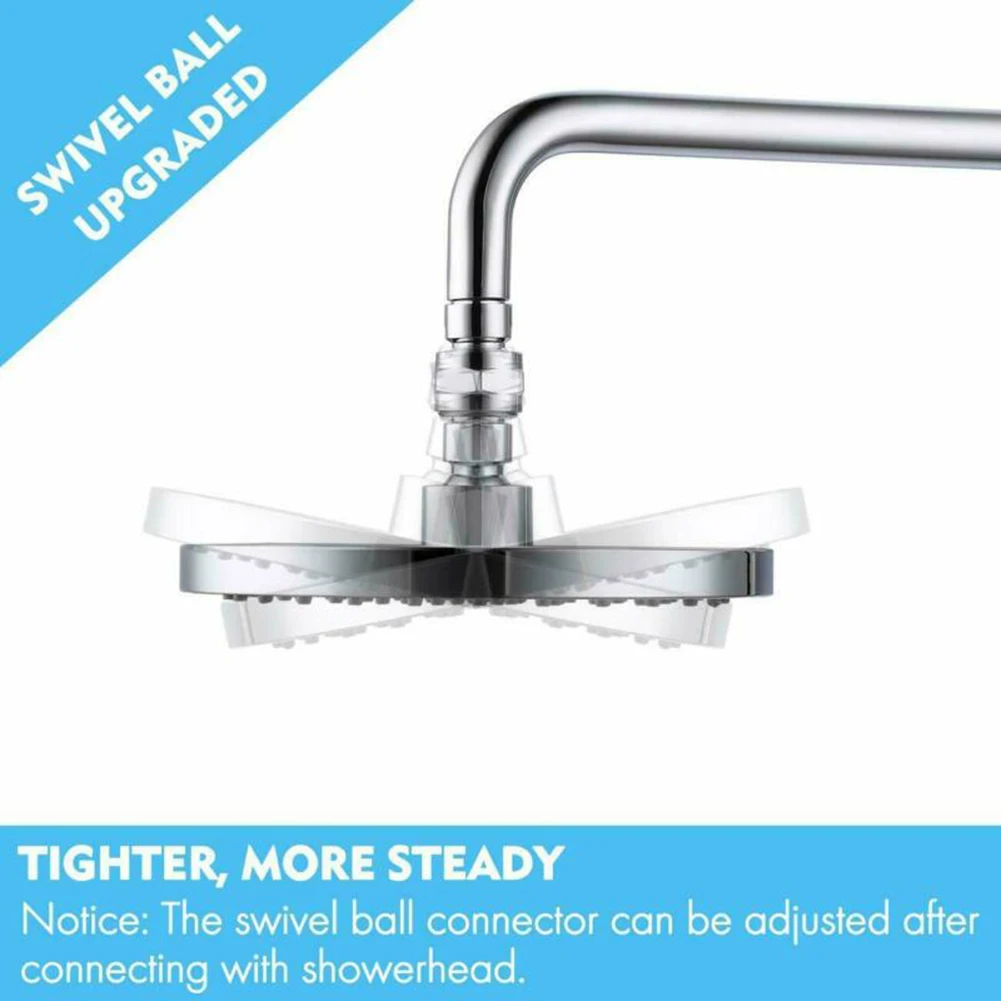 Accessory Shower Arm Head Swivel Adapter Adjustable Angle Brass Brushed Chrome Elements Joint Nickel Brand New Parts