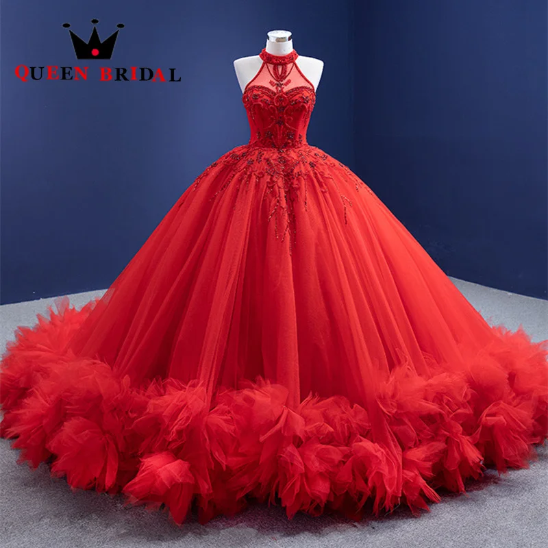 

Elegant Charming Exquisite Evening Dress 2023 New Tulle O Neck Sleeveless Formal Ball Gowns Robes De Soirée Custom ZX33