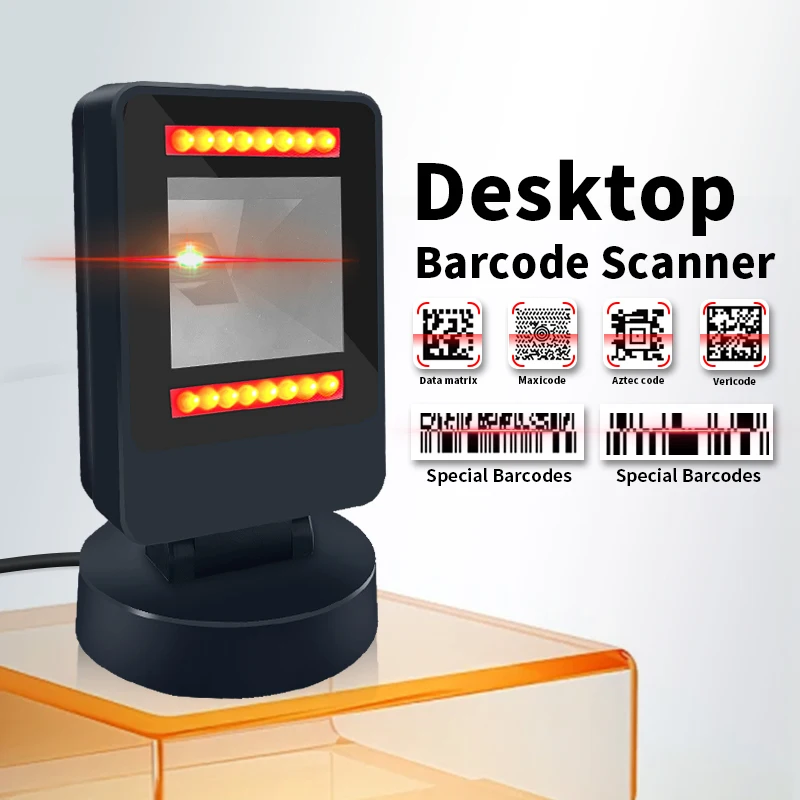 

T26 Large-angle Desktop Barcode Scanner USB Mobile Phone Scanning Code In Stock