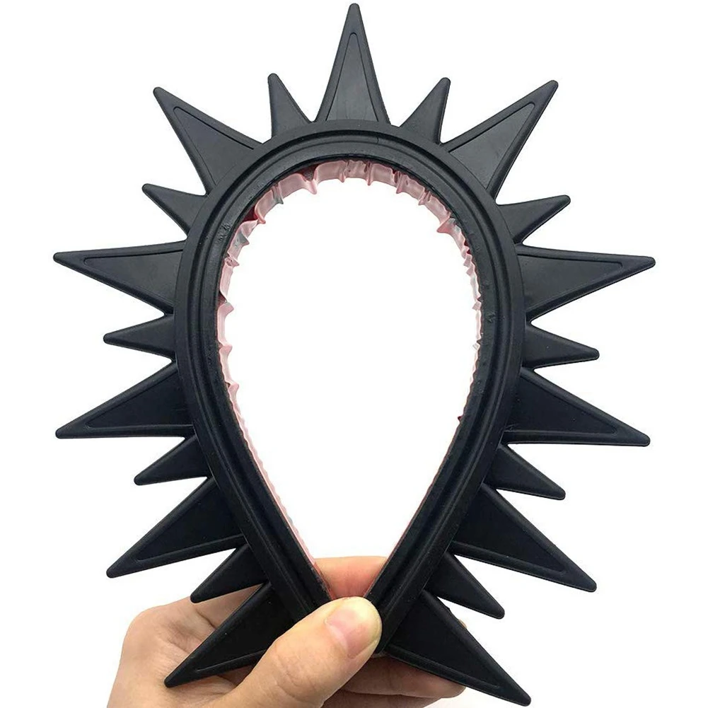 2x capacete de motocicleta reflexivo mohawk spikes serra de borracha com decalques de capacete vermelho (capacete não incluído)-a93r