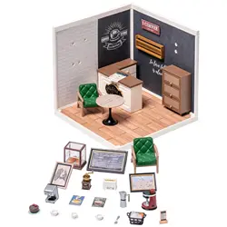 Robotime Rolife Super Creat Plastic Diy Miniatuur Huis Café Energievoorziening Winkel Grappig Speelgoed Bouwstenen Sets Voor Kinderen Dw003