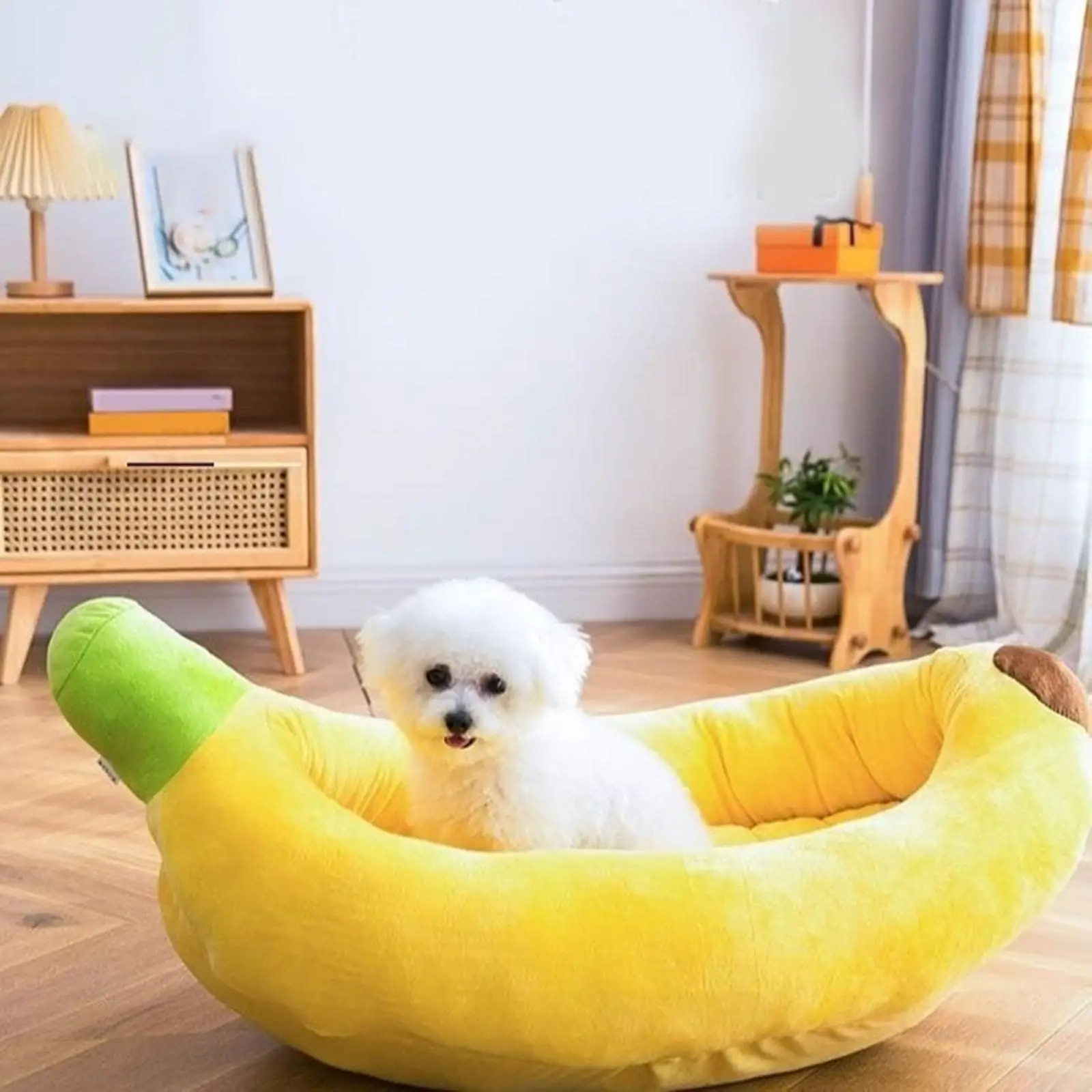 Dog Bed Cat Bed Banana Themed All Seasons Cozy and Washable Breathable Comfortable Bed Cat Sofa view 4