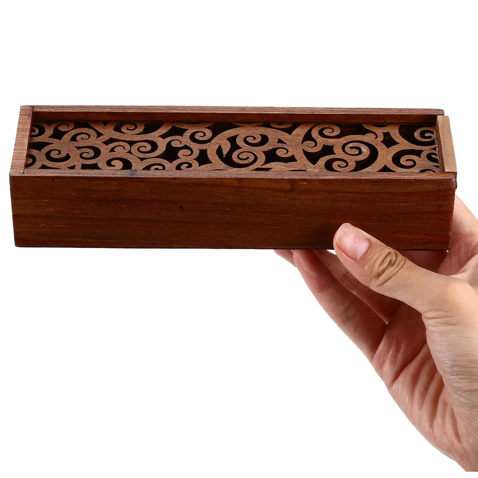 مقلمة خشبية منظم فستان من الدانتيل تصميم صندوق تخزين مكتبي لأقلام القرطاسية علامات لوازم فنية حرفية