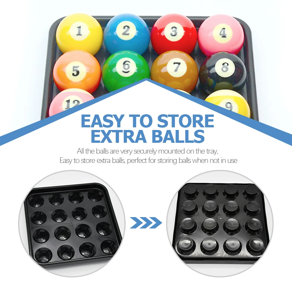 

Billiard Accessories Holder Tray Racks Table Pool Ball Storage Plastic Snooker Small