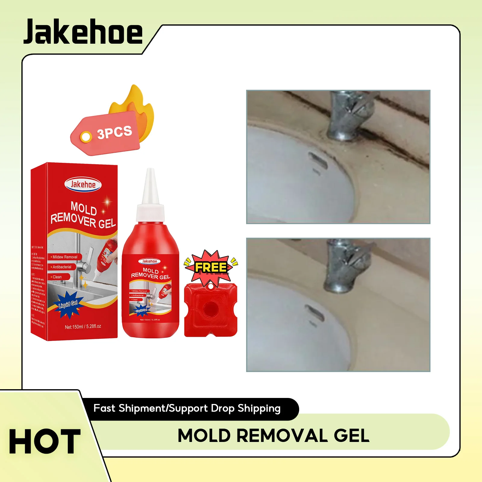 

Household Mold Remover Gel Kitchen Mold Cleaning Chemical Tiles Bathroom Washing Machine Refrigerator Strips Wall Mildew Remover