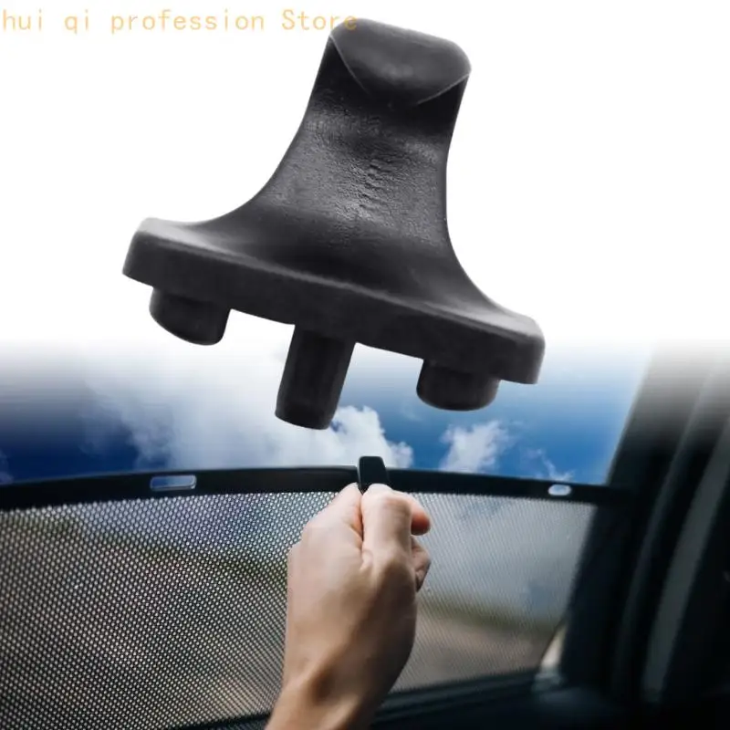 1 Paar Ersatz-Sonnenschutzhaken-Clip für die Hintertür für W205 2015–2021, A2058120014, Sonnenschutzhaken, Kfz-Zubehör, Schwarz – Detail 5