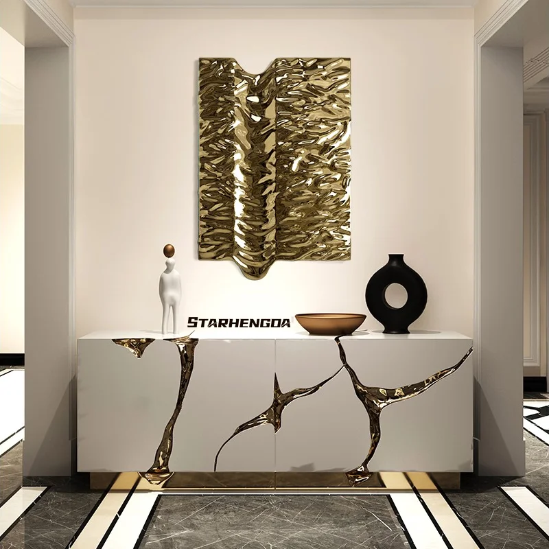 

Water corrugated metal | irregular square wall | suitable for indoor and outdoor background wall corridors