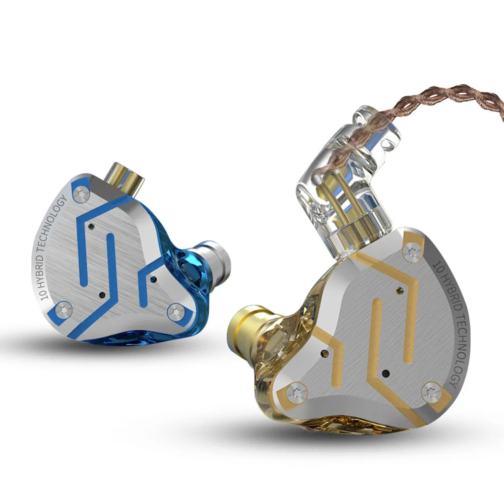 KZ ZS10 PRO In-Ear Headphones 4BA+1DD Hybrid HiFi Metal Headphones Sports Noise Cancelling Headphones KZ ZSX ZAX ASX ZST ZSN PRO - view 3