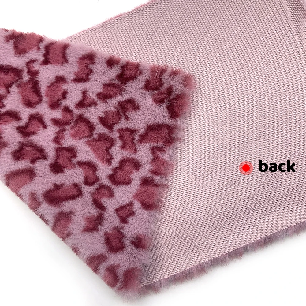 2024 Cheap Price 160x50cm Leopard Artificial Fur Fabric For Handmade Craft Clothing Bag Hair Accessories DIY Faux Rabbit Fur