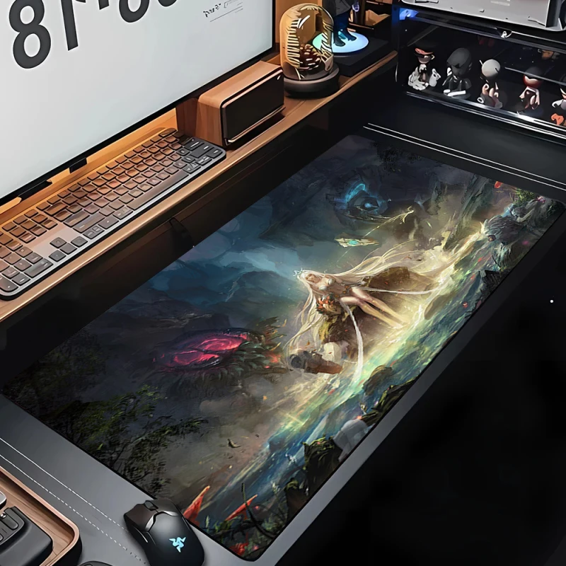 League of Legends Gaming Accessories HD Print Mouse Pad Non-Slip Rubber Gamer Mouse Mat Game Carpet Jinx Mousepad Lol Deskmat Xl