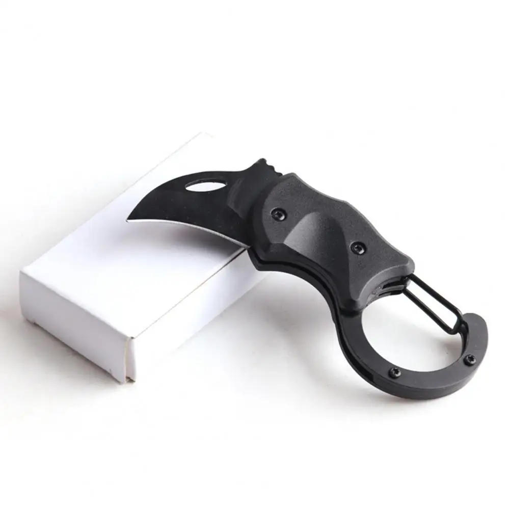 10cm Stainless Steel Mini Cutter Foldable Anti-rust Backpack Hanging Mini Cutter Key Ring Pocket Utility Knife Outdoor Supplies