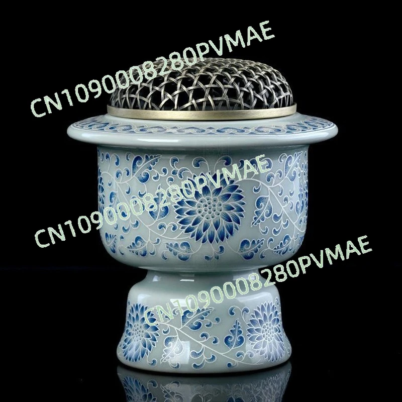 High Temp Electronic Incense Burner Dry Burn Time Adjustable Agarwood Sandalwood Censer