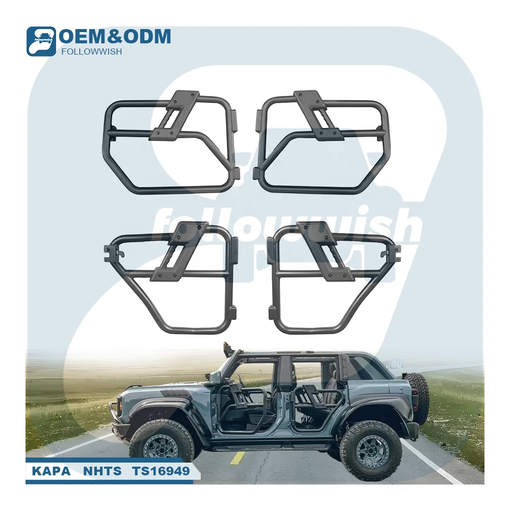 

Followwish Off-road Car Other Body Bronco Parts Car Kits Modified Half Tailgate Carbon Steel Front Pipe Door M2DB-72 For Ford