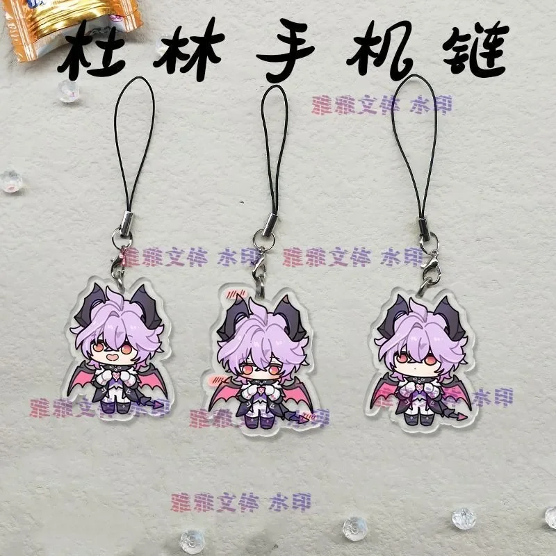 3Pcs/Set Cartoon Game Mobile Phone Lanyard Durin Phone Straps Keychain Bags Pendant