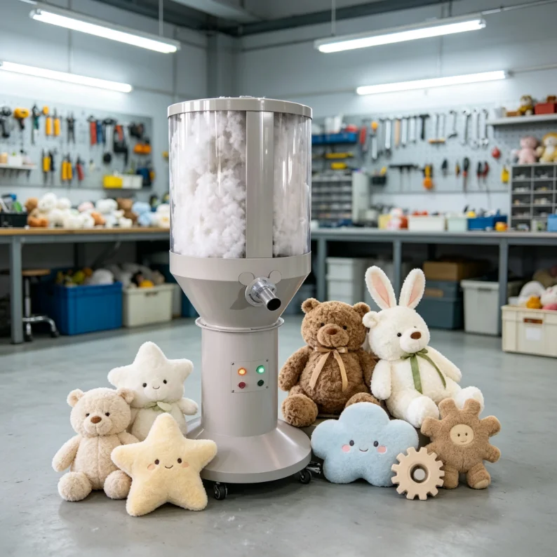 Teddy Bear Toy Stuffing Machine Portable Fiber Filling Unit for Children Stuffed Bear Complete Core Parts Customized Wholesale