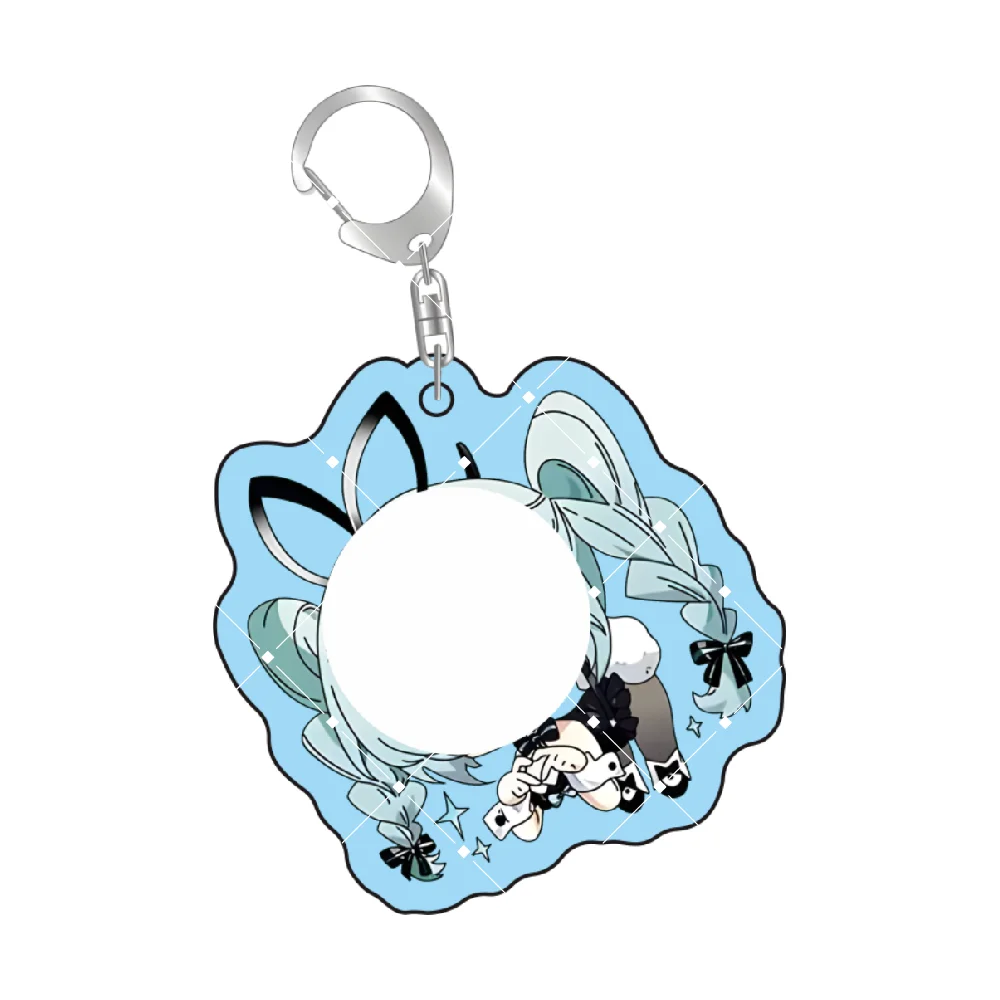 Anime Character Custom Acrylic Stand Keychain 5CM Cute Car Pendant Birthday Gift for Friends view 5