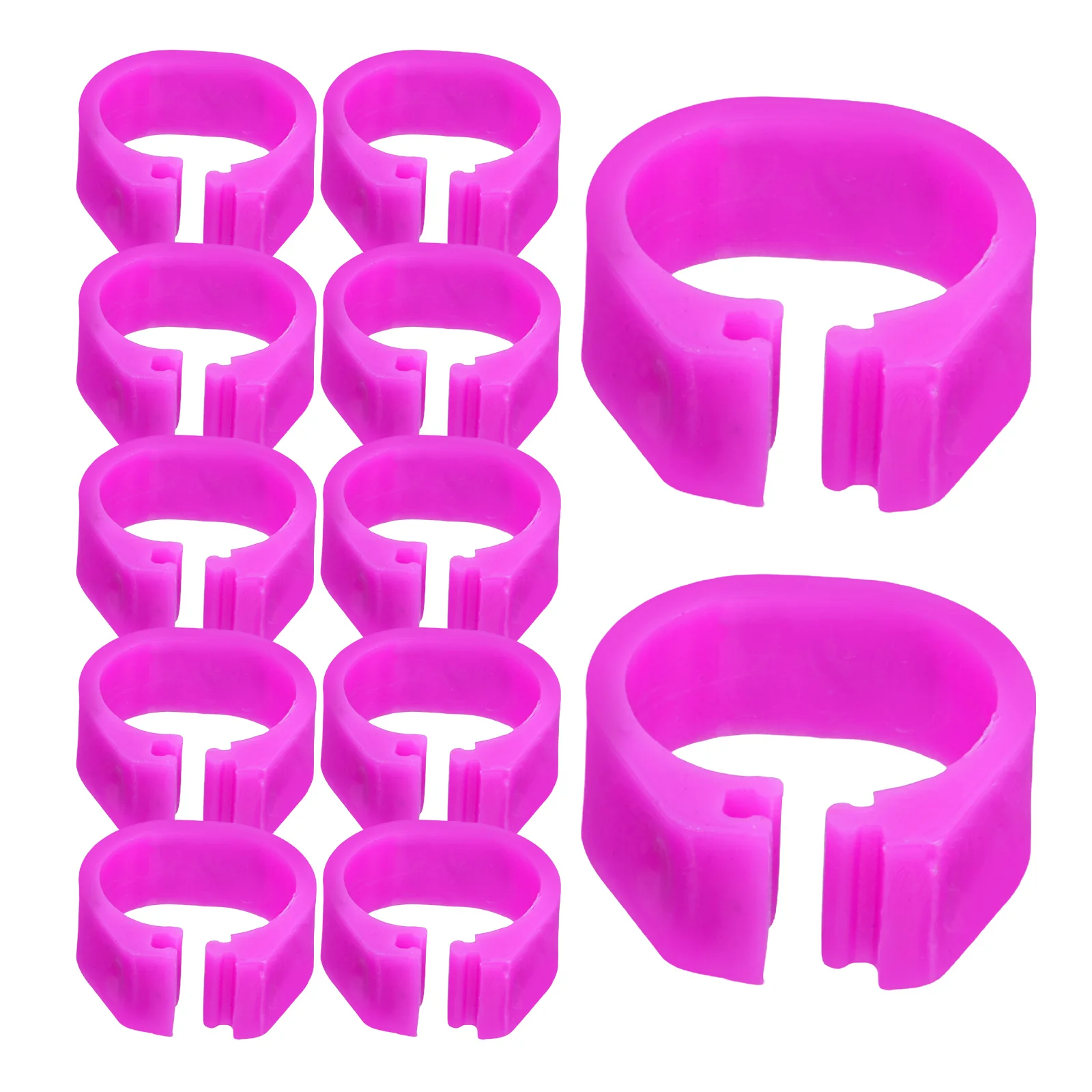 

100 pcs Plastic Pigeon Leg Rings Chicken Anklets Numbered Identification Bands for Birds Reusable Durable Pet Supplies