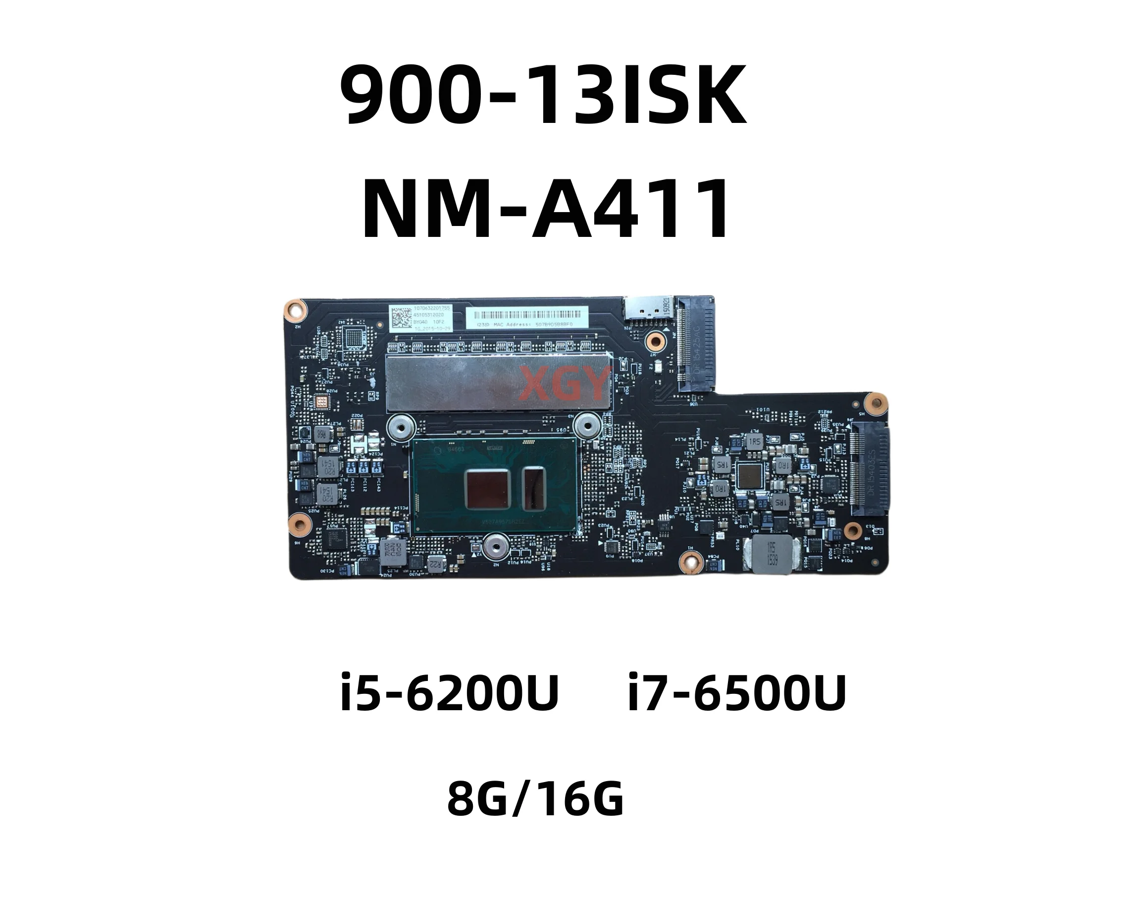 

NM-A411 Original For Lenovo YOGA 900-13ISK YOGA900 Laptop Motherboard Mainboard with i5-6200U i7-6500U 100% Tested Perfectly