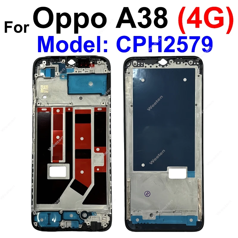 LCD Frame For OPPO A11 A12 A15 A15S A16 A16S A17 A17K A18 A31 A32 A33 A35 A36 A38 4G 5G Front LCD Housing Frame Holder Part